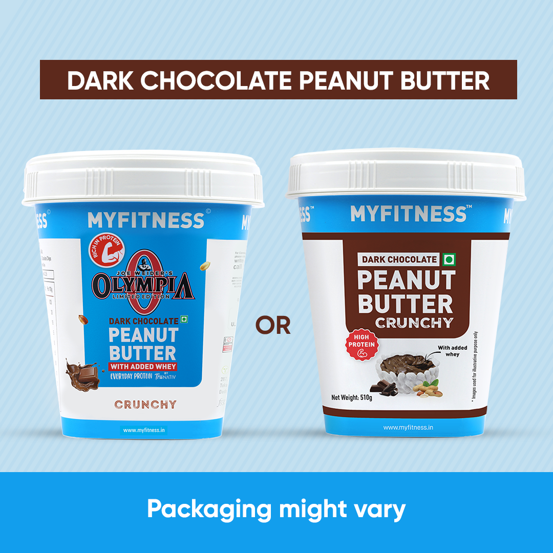 Olympia Edition OR Dark Chocolate Peanut butter with Added Whey: Crunchy