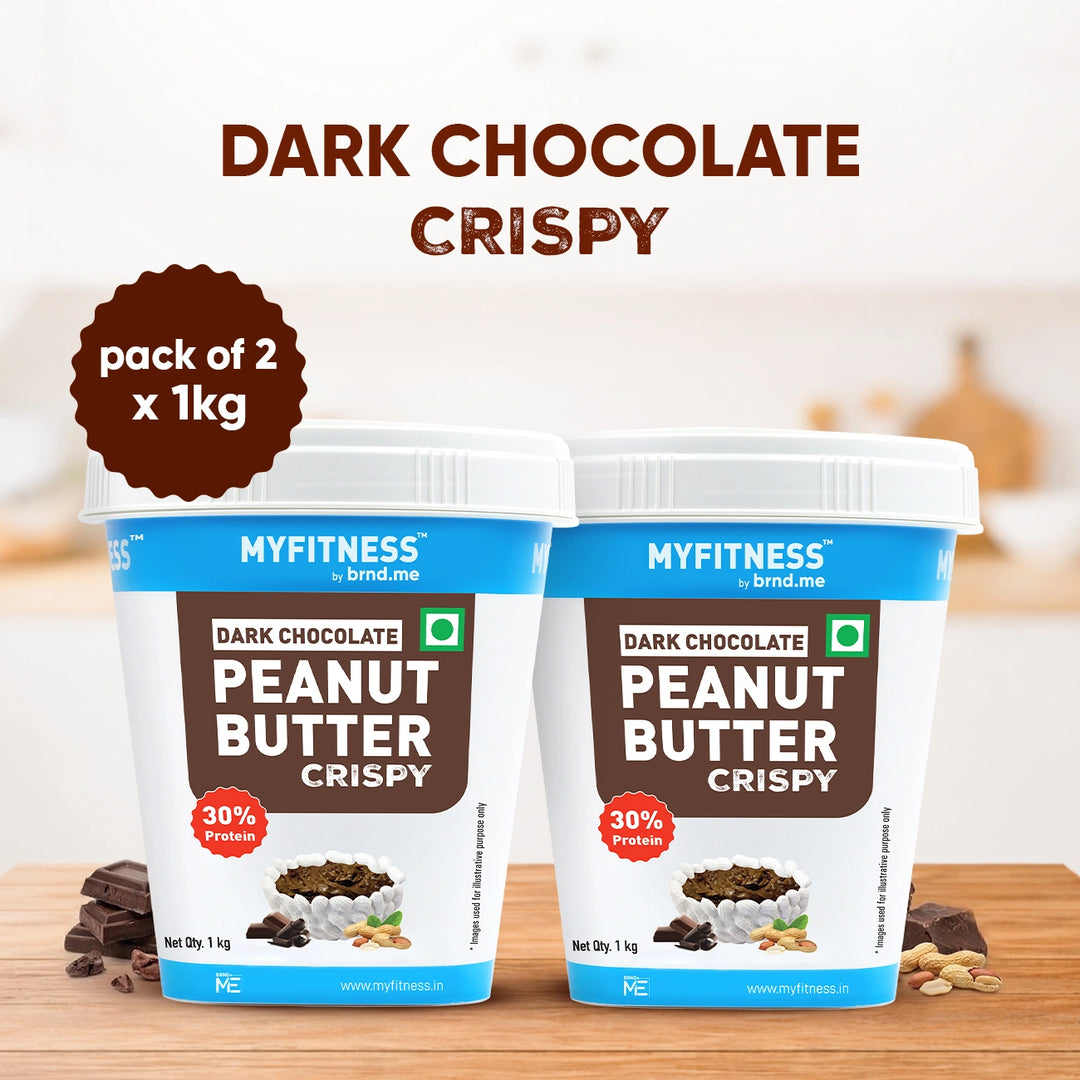 MyFitness Peanut Butter - Dark Chocolate | 29% Protein | Crispy | Rich Chocolate Peanut Butter Spread
