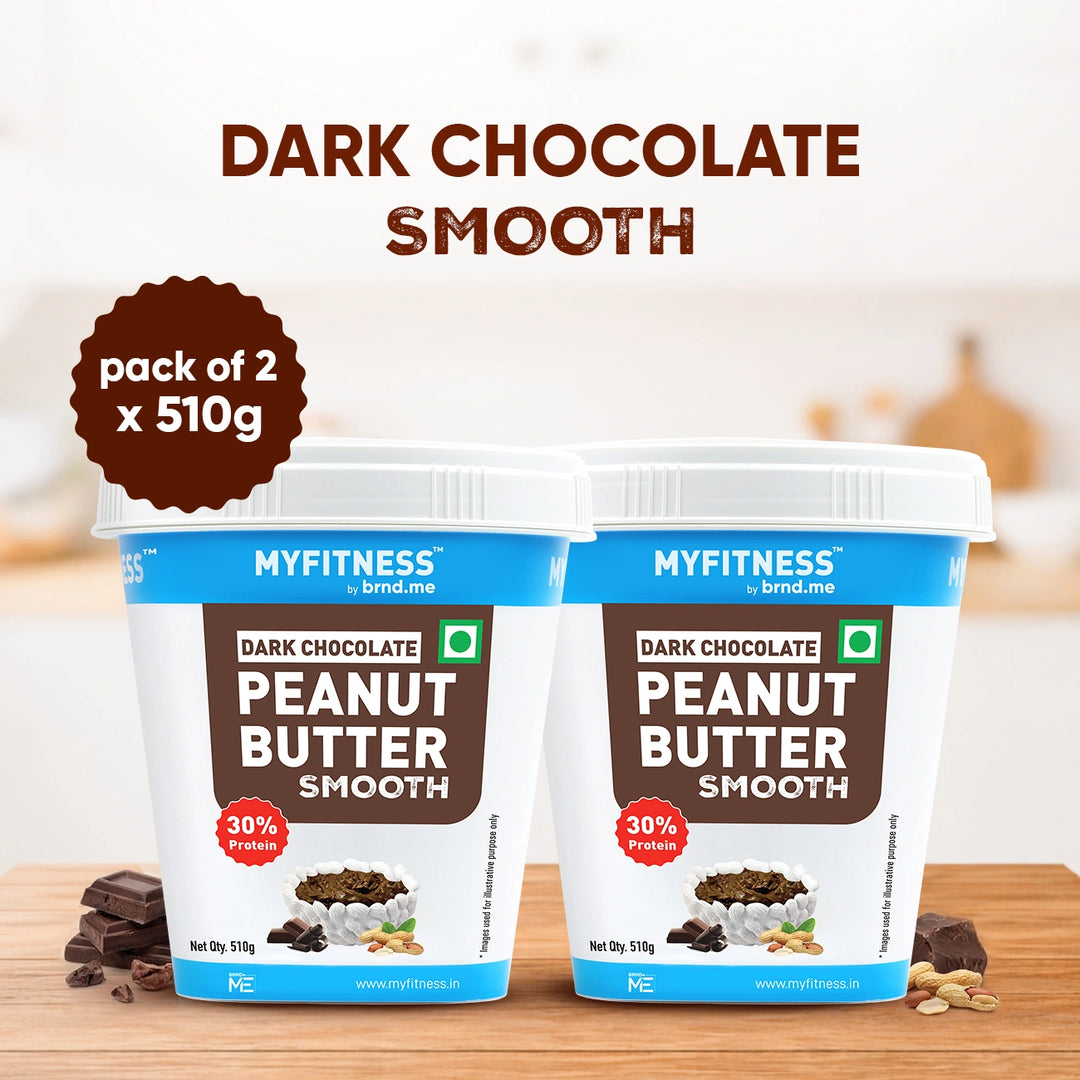 MyFitness Peanut Butter - Dark Chocolate | 30% Protein | Smooth | Rich Chocolate Peanut Butter Spread