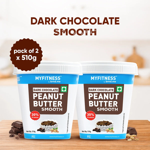 MyFitness Peanut Butter - Dark Chocolate | 30% Protein | Smooth | Rich Chocolate Peanut Butter Spread