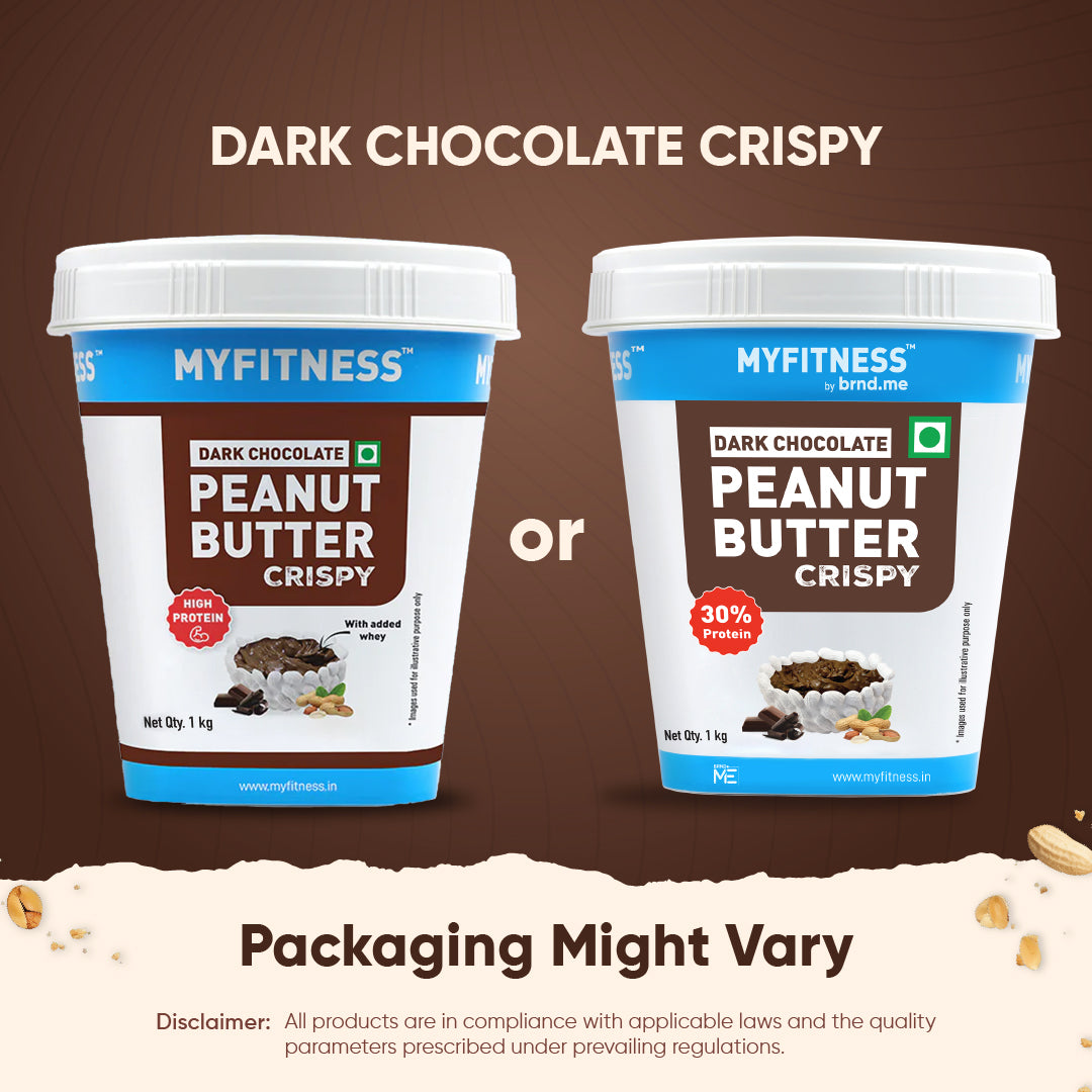 Dark Chocolate Crispy Peanut butter with Added Whey (31% Protein)