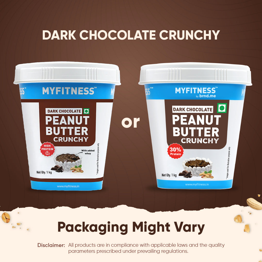Dark Chocolate Crunchy Peanut butter with Added Whey (30% Protein)