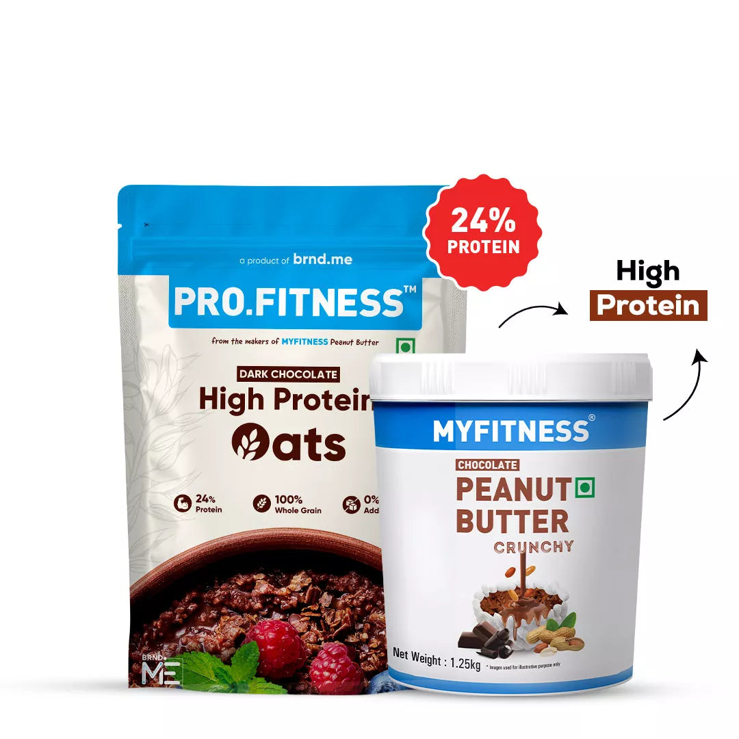 High Protein Choco Oats + Chocolate Peanut Butter Crunchy Combo
