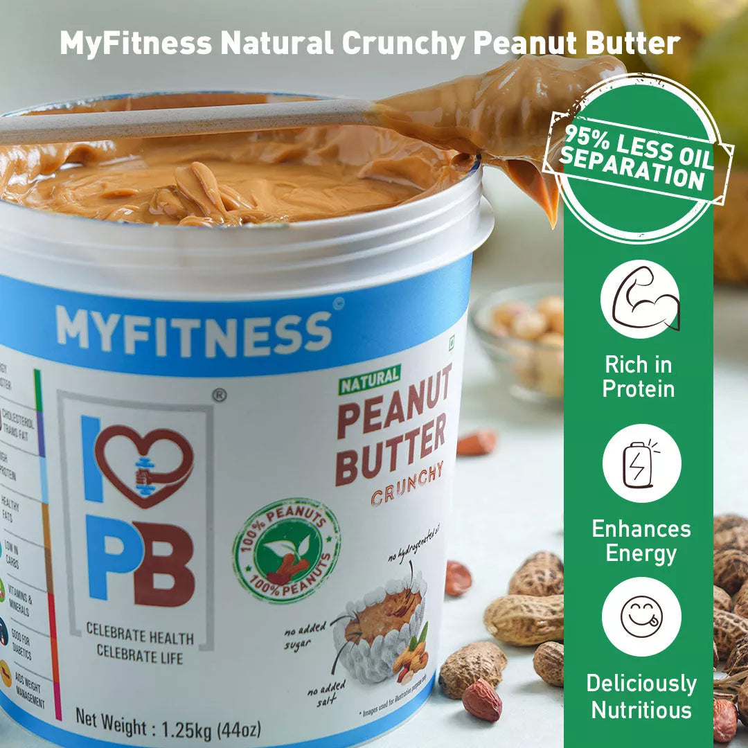 Natural Zero Sugar Crunchy Peanut Butter (32% Protein)