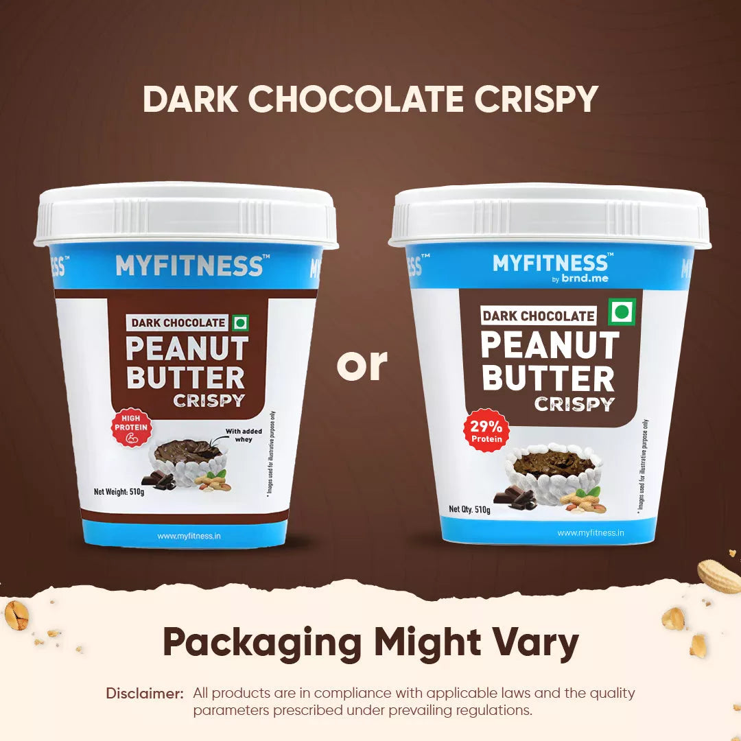Dark Chocolate Crispy Peanut butter with Added Whey (31% Protein)