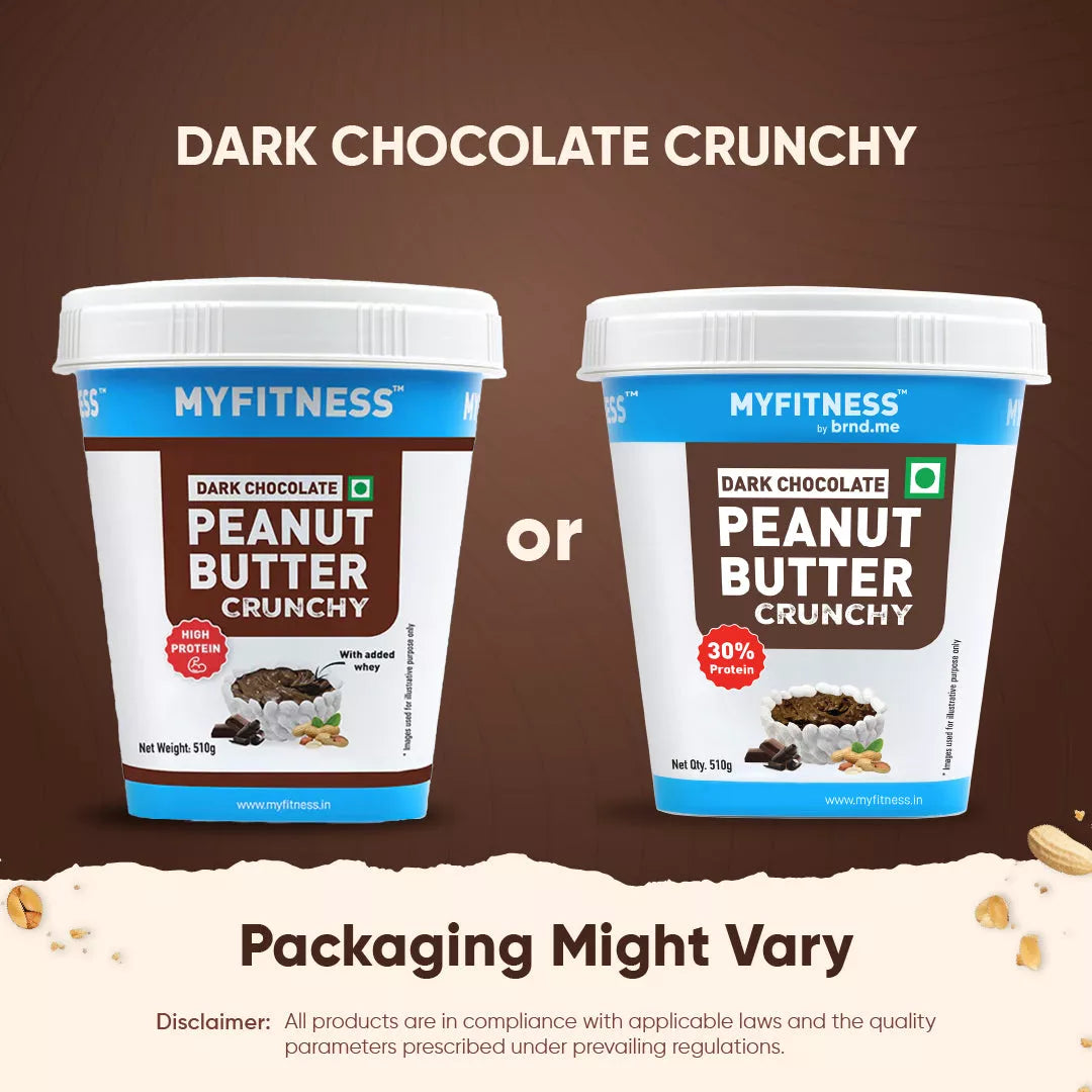 Dark Chocolate Crunchy Peanut butter with Added Whey (30% Protein)