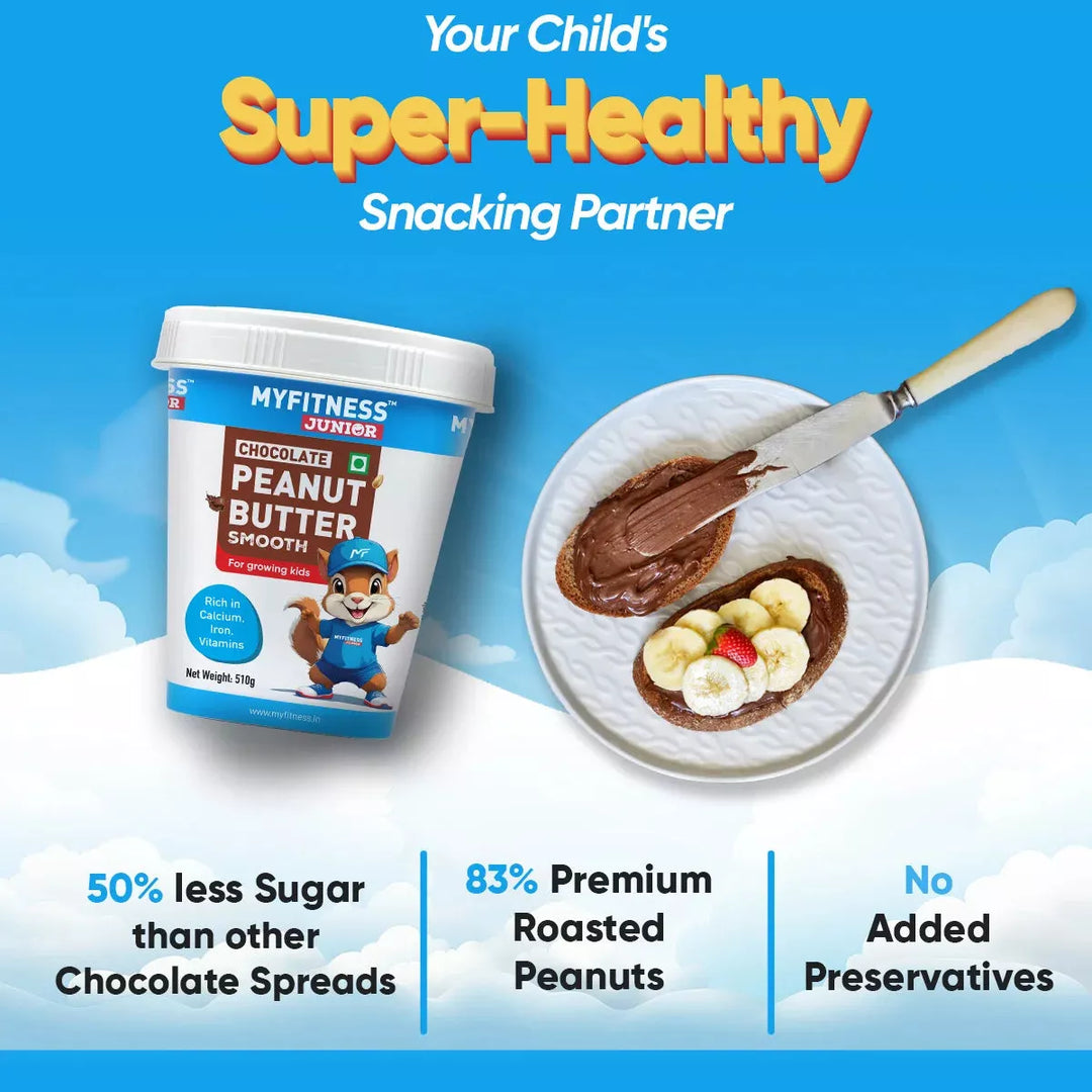 Kids Chocolate Smooth Peanut Butter Spread with Added Minerals (25% Protein)