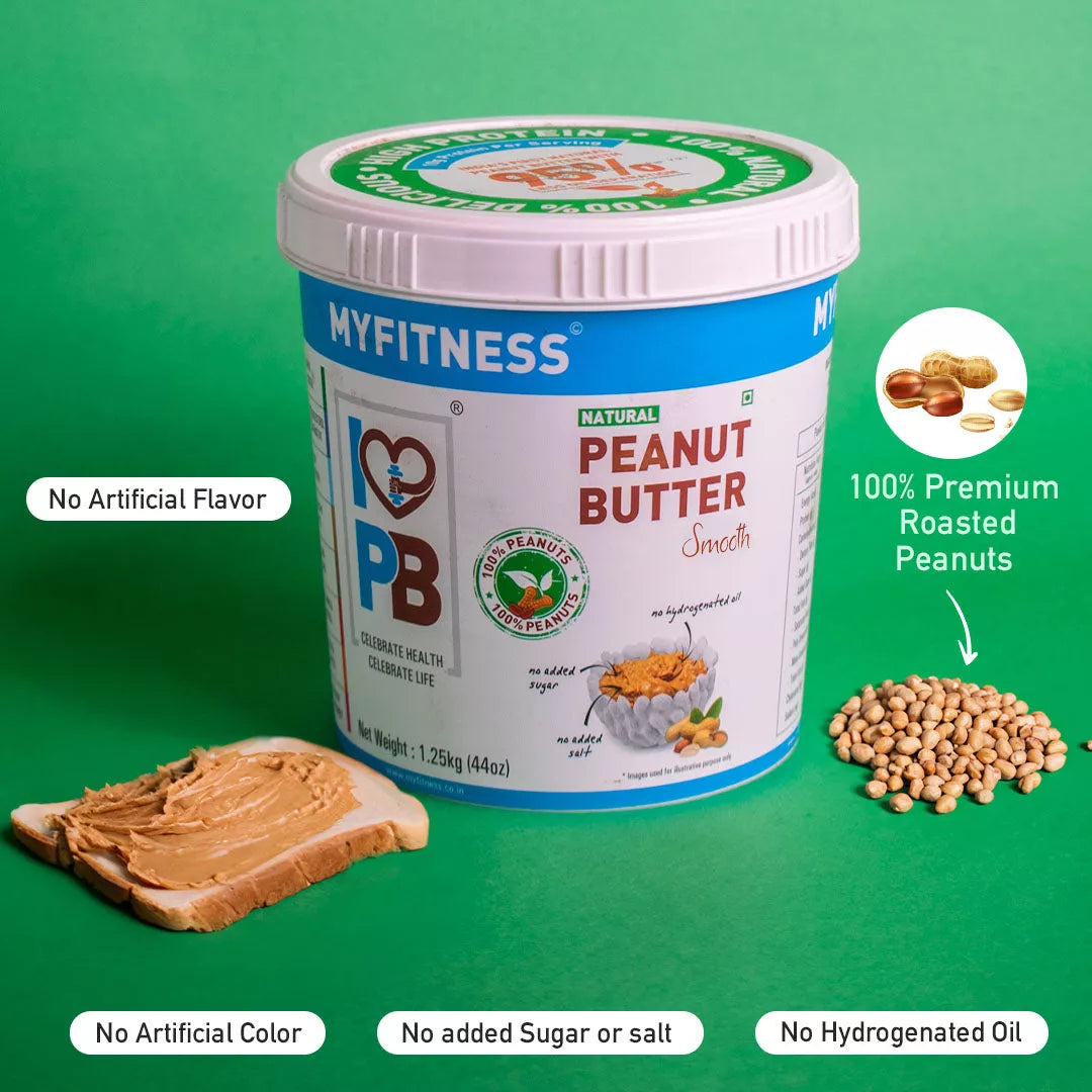 Natural Zero Sugar Smooth Peanut Butter (25% Protein)