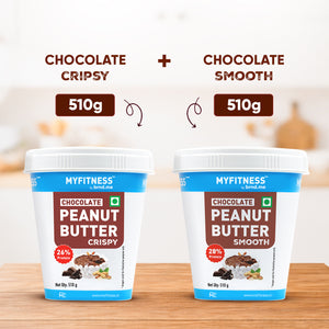 Combo - Chocolate Peanut Butter: Smooth & Crispy