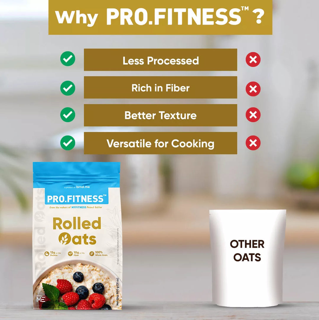 Pro.Fitness Rolled Oats | 13% Protein | Healthy... | MyFitness India