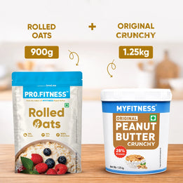 Rolled Oats + Original Crunchy Peanut Butter Combo