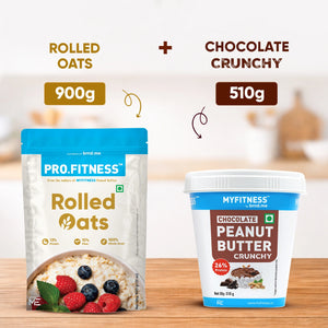 Rolled Oats + Chocolate Crunchy Peanut Butter Combo