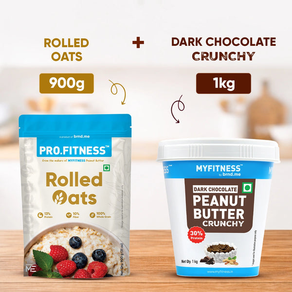 Rolled Oats + Dark Chocolate Crunchy Peanut Butter Combo