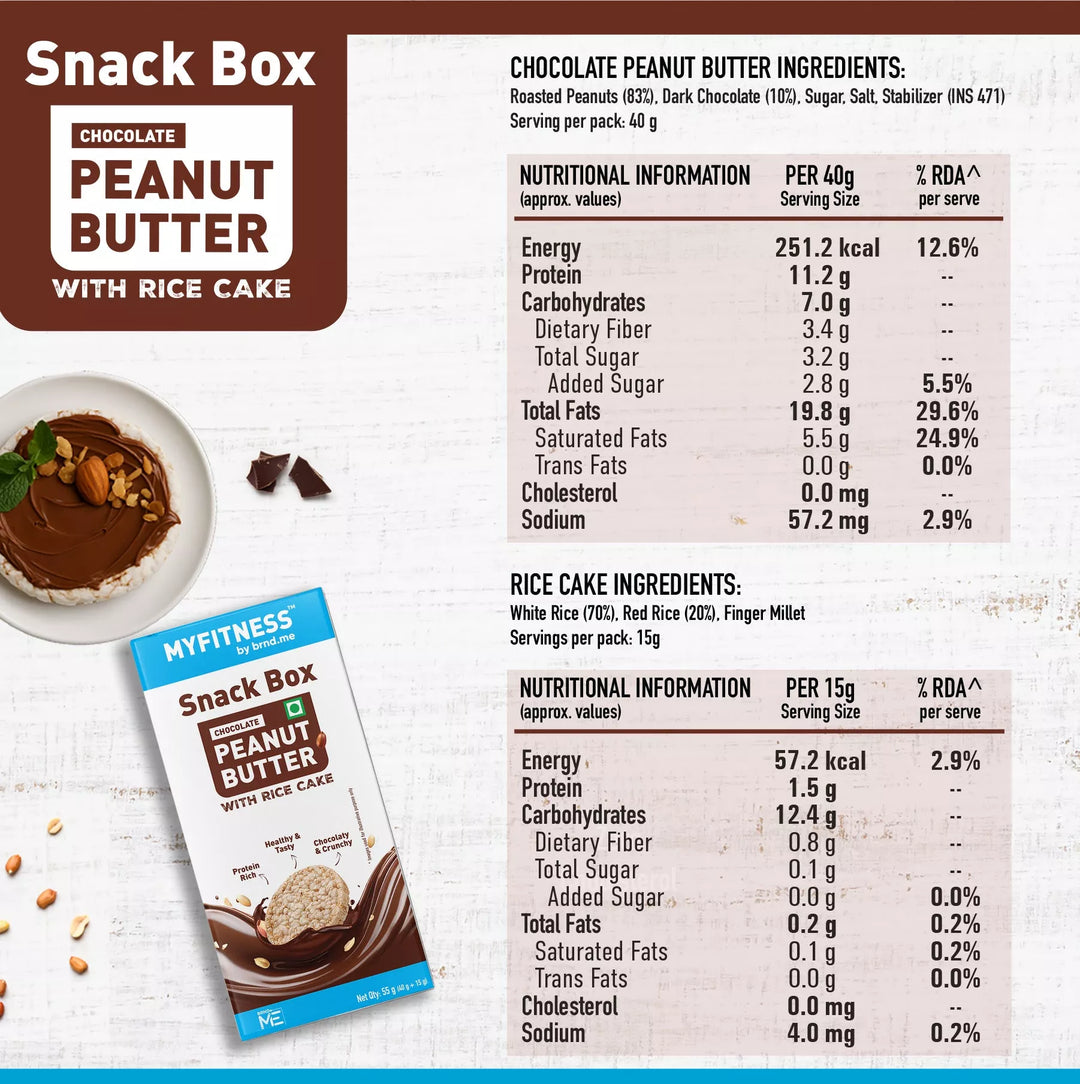 Snack Box - Rice Cake and Peanut Butter 55g