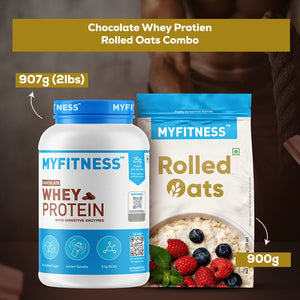 Chocolate Whey Protein & Rolled Oats Combo