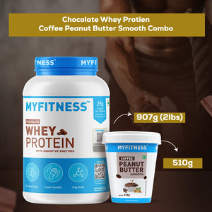 Chocolate Whey Protein & Coffee Peanut Butter Combo