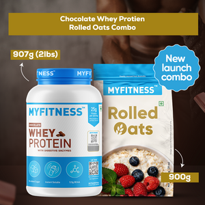 MyFitness Chocolate Whey Protein & Rolled Oats Combo